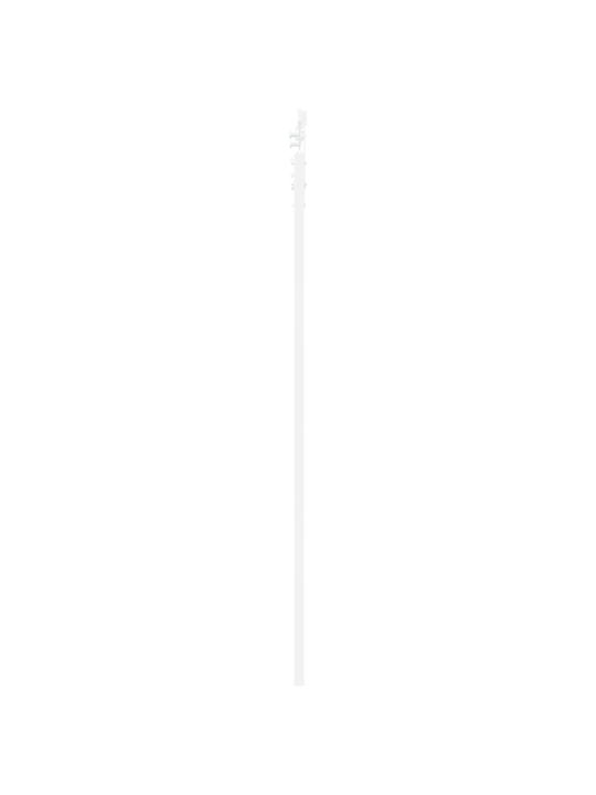 Posuvný dveře s kovaním bílá 73,5x211 cm z masivního borovýho dřeva, vnitřní dveře se sklem 'orkdal'bílá 73,5x211x4 cm