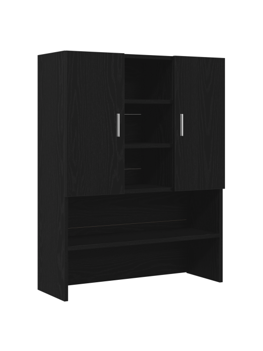 Skříně na pračky 2 ks černý dub 70.5x71.5x181.5 cm inženýrské dřevo, skříň na pračky - černý dub - 70.5x71.5x91.5 cm - vyrobeno z inženýrského dřeva