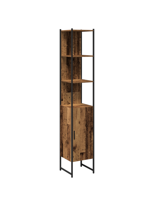 Sada koupelnového nábytku 4 ks staré dřevo engineered wood