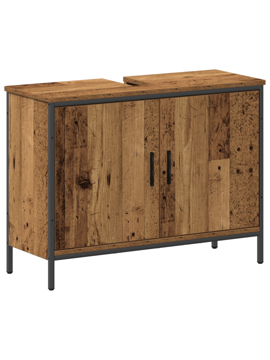 Sada koupelnového nábytku 4 ks staré dřevo engineered wood