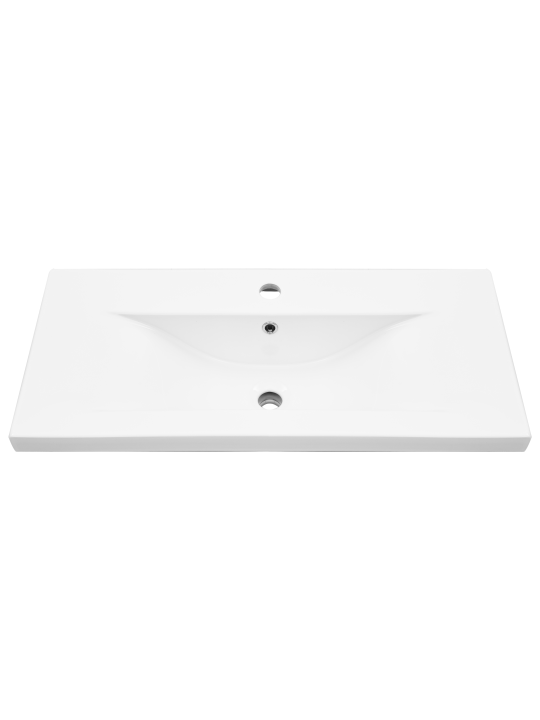 Skříňka pod umyvadlo s vestavěným dřezem černý dub kompozitní dřevo, skříňka pod umyvadlo černý dub 80x38.5x45 cm kompozitní dřevo