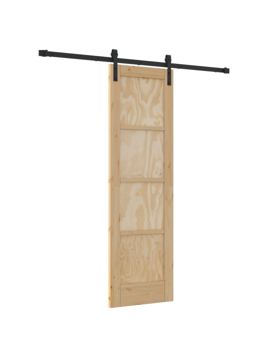 Posuvné dveře s pevným hardwarem 61x198,5 cm masivní dřevo borové, interiérové dveře 'orkdal'61x198,5 cm masivní dřevo borové