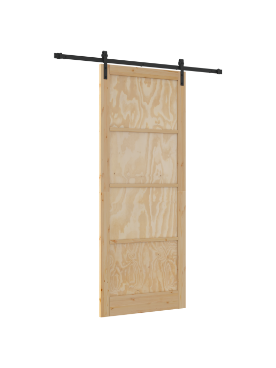 Posuvné dveře se sadou kování 93x232 cm masivní borovice