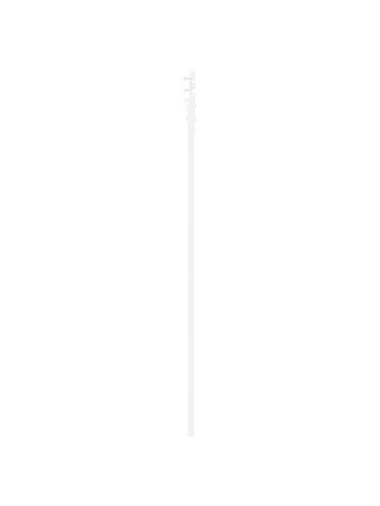 Posuvné dveře se sadou hardwaru bílá 61x198,5 cm masivní dřevo borovice