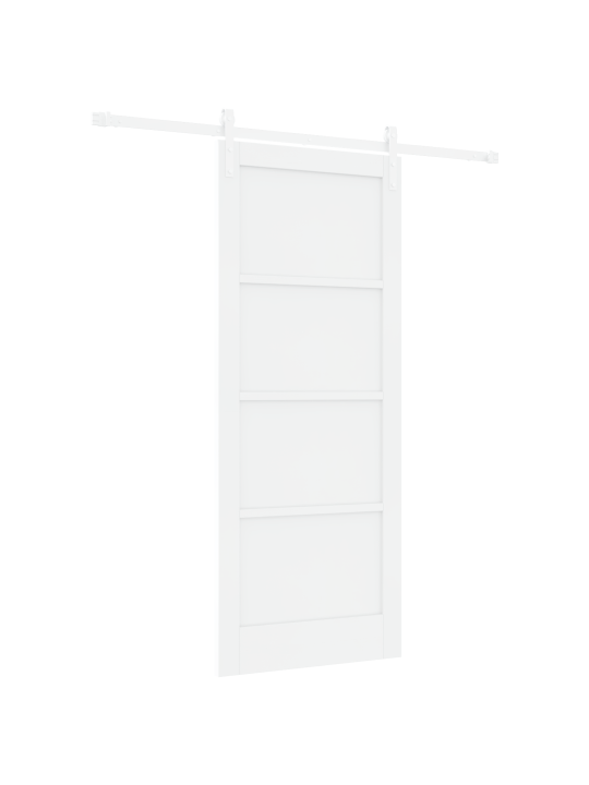 Posuvné dveře s hardwarem bílá 83x202 cm z masivního mdf, vnitřní dveře 'orkdal'bílá 83x202x4 cm z masivního mdf
