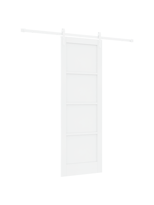 Posuvný dveře s hardwarem bílá 73,5x211 cm masivní dřevo borovice
