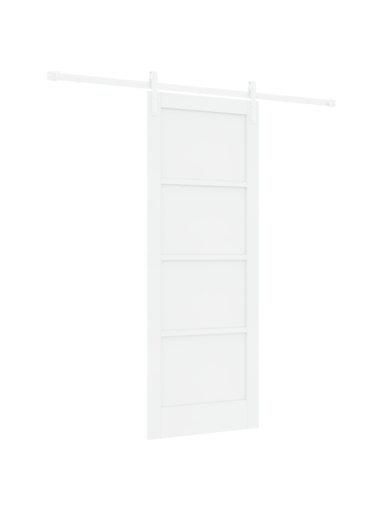 Vidaxl posuvné dveře s hardwarem bílá 78x202 cm masivní dřevo borovice, vidaxl interiérové dveře 'orkdal'bílá 78x202x4 cm masivní dřevo borovice