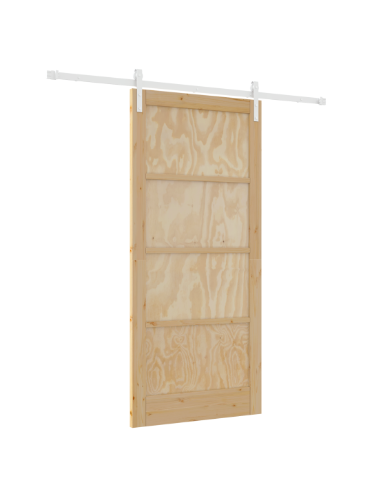 Posuvné dveře s hardwarem 93x202 cm masivní dřevo borovice, vnitřní dveře
