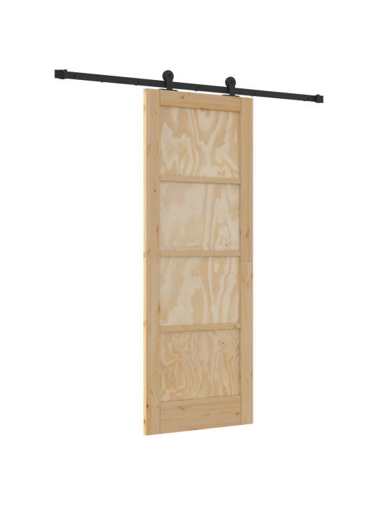 Posuvné dveře s upevňovací sadou 73.5 x 198.5 cm pevné borovicové dřevo