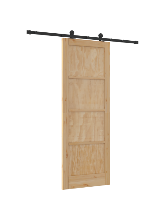 Posuvný dveře s hardwarem 78x211 cm z masivní borovice