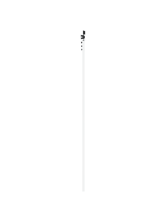Posuvný dveře s montážní sadou bílé 78x232 cm z masivního borového dřeva