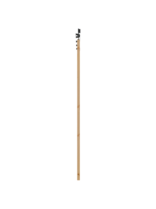 Posuvné dveře s kovovým setem 93x202 cm masivní dřevo borovice, interiérové dveře