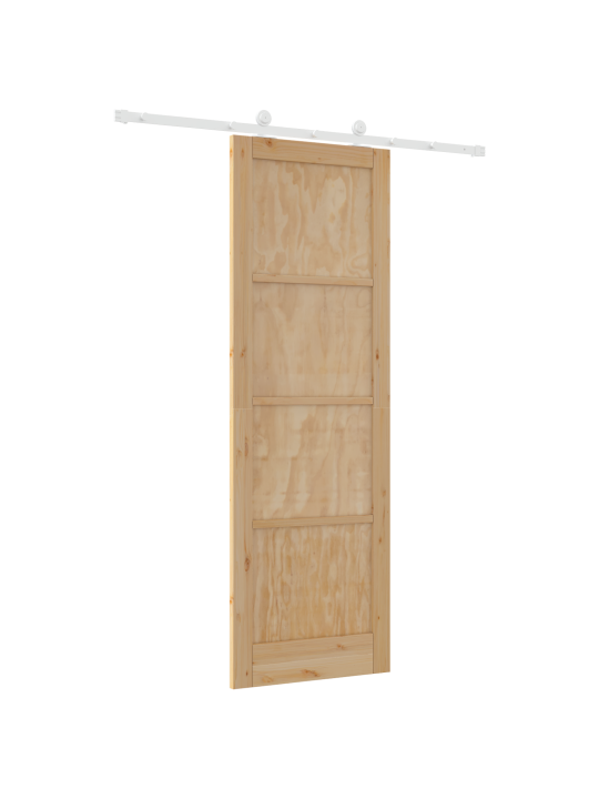 Posuvné dveře se sadou pro montáž 78x232 cm masivní borové dřevo, vnitřní dveře 'orkdal'78x232x4 cm masivní borové dřevo