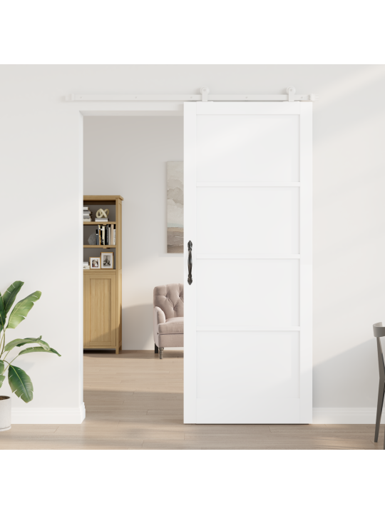Posuvné dveře s hardwarem orkdal bílé masivní borové dřevo