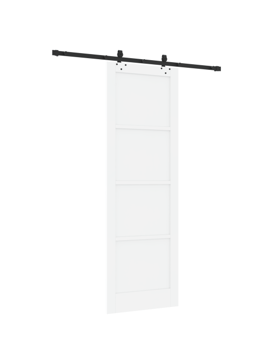 Posuvné dveře s hardwarem bílá 78x232 cm masivní dřevo borové, vnitřní dveře 'orkdal'bílá 78x232x4 cm masivní dřevo borové