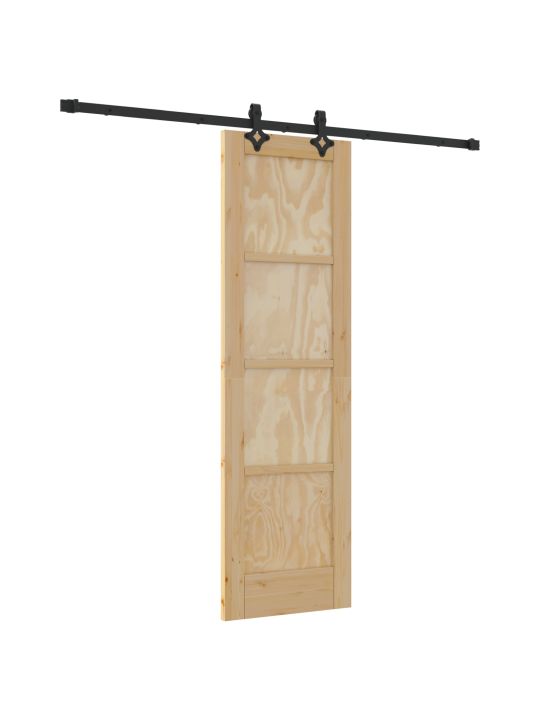 Posuvné dveře s hardwarem 61x198,5 cm masivní dřevo borové, interiérové dveře 'orkdal'61x198,5 cm masivní dřevo borové