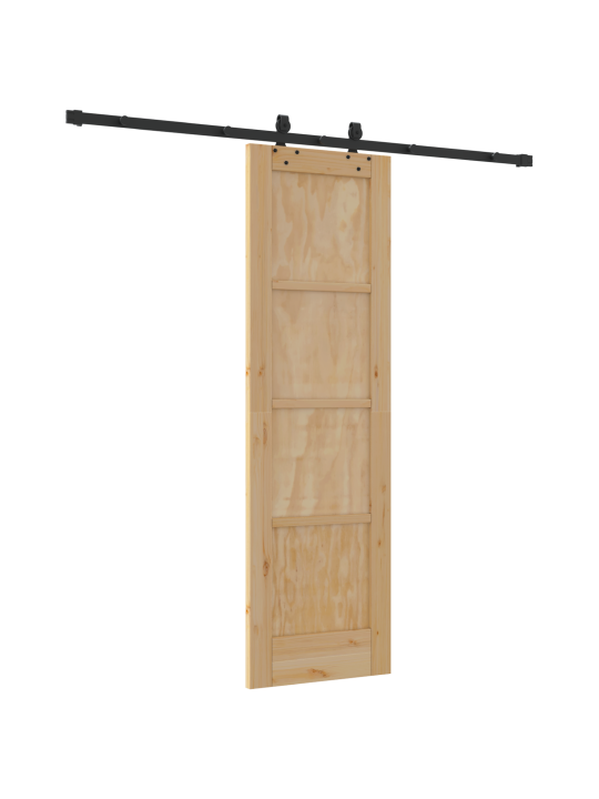 Posuvné dveře s hardwarem 61x198,5 cm masivní dřevo borové, interiérové dveře 'orkdal'61x198,5 cm masivní dřevo borové