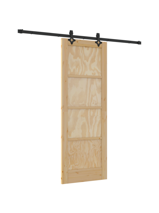 Posuvný dveře s hardwarem sada 73.5x198.5 cm solid wood pine, interiérový dveře 'orkdal'73.5x198.5x4 cm solid wood pine