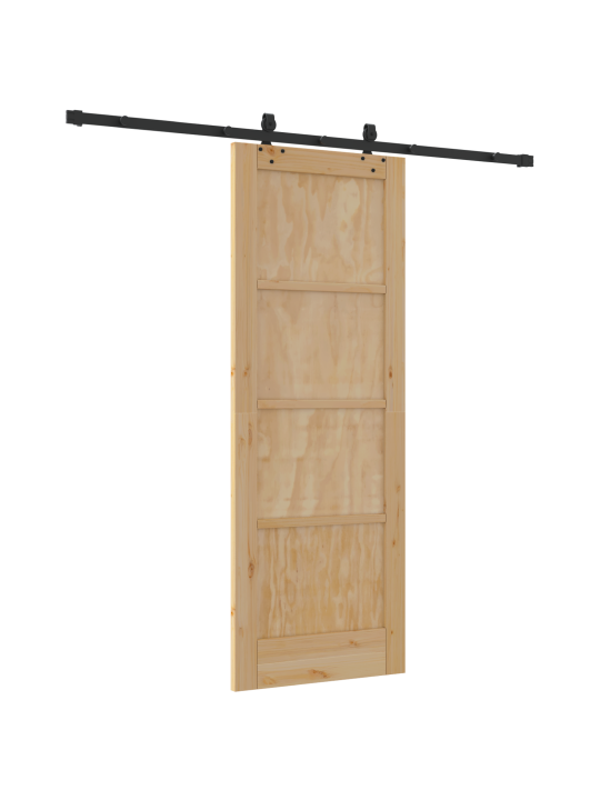 Posuvný dveře s hardwarem sada 73.5x198.5 cm solid wood pine, interiérový dveře 'orkdal'73.5x198.5x4 cm solid wood pine
