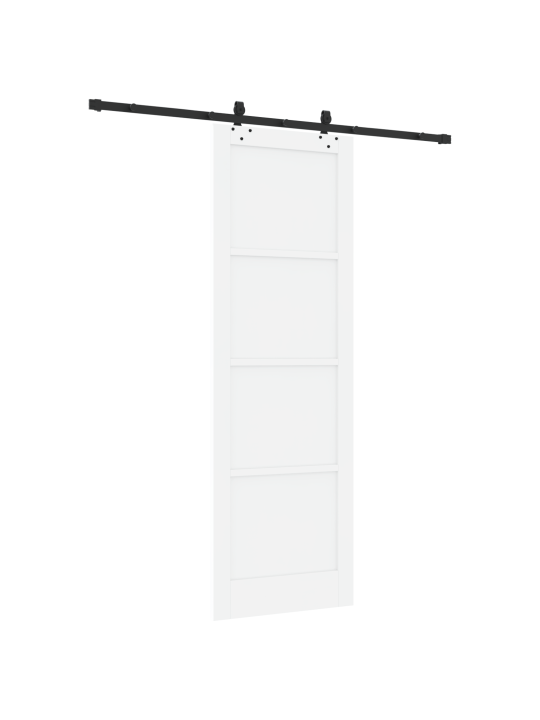 Posuvné dveře s příslušenstvím sada bílá 78x232 cm masivní dřevo borovice