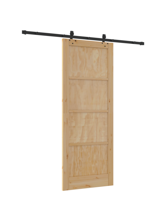 Posuvné dveře s hardwarem 83x211 cm masivní borové dřevo, interiérové dveře "orkdal" 83x211x4 cm masivní borové dřevo