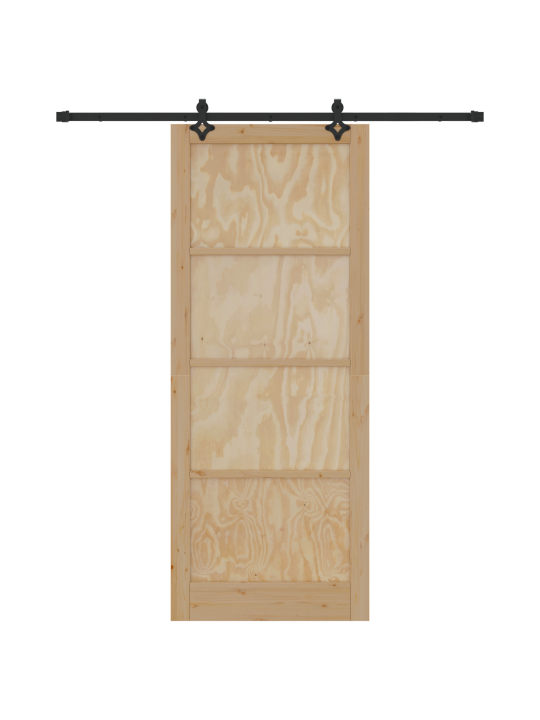 Posuvný dveře s hardwarem 93x232 cm masivní dřevo borovice