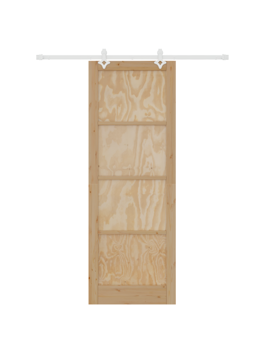 Posuvné dveře s hardwarem 83x232 cm masivní borové dřevo, vnitřní dveře 'orkdal'83x232x4 cm masivní borové dřevo