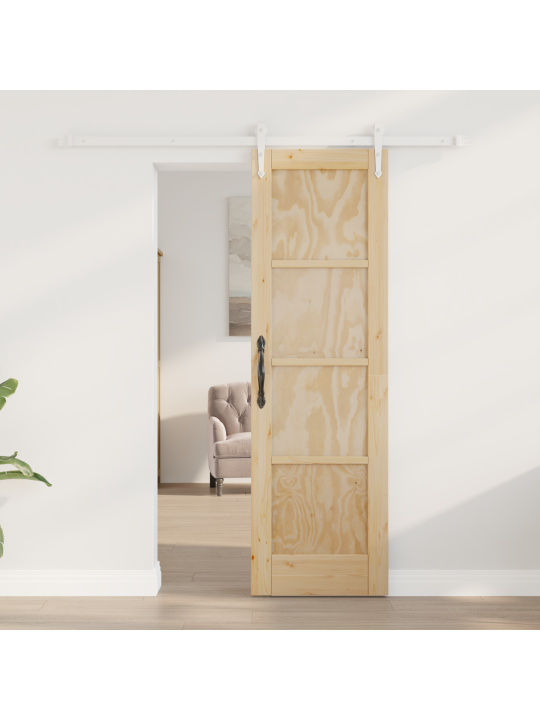 Skládací dveře s hardwarem 61x198,5 cm z masivního borového dřeva , interiérové dveře 'orkdal'61x198,5 cm z masivního borového dřeva