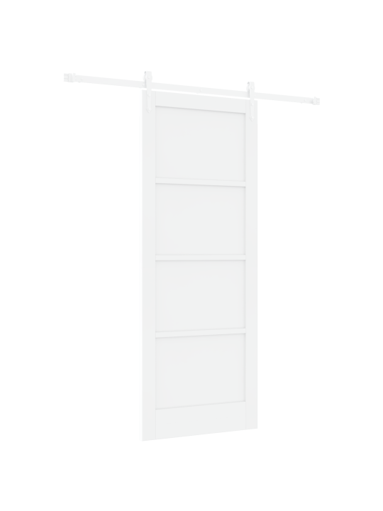 Posuvné dveře s hardware sadou bílá 83x211 cm masivní dřevo borové