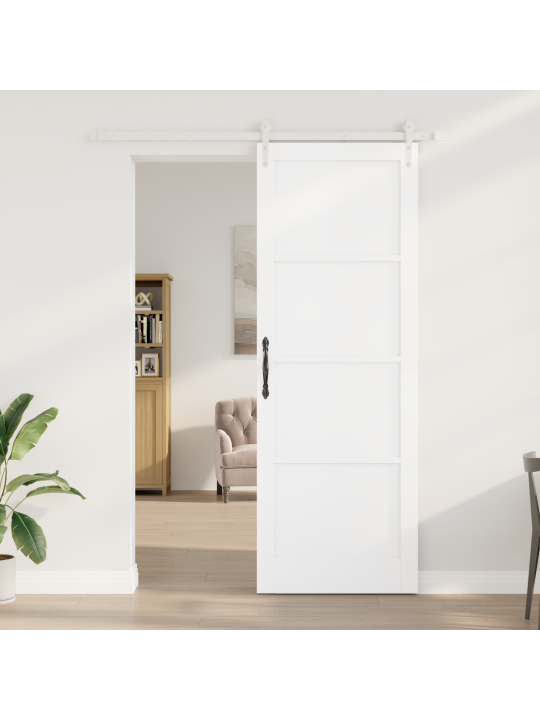 Posuvné dveře s instalační sadou bílá 83x232 cm
