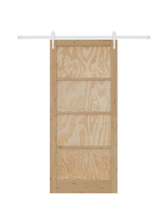 Posuvný dveře s hardwarovou sadou 93x211 cm masivní dřevo borovice, interiérový dveře 'orkdal'93x211x4 cm masivní dřevo borovice