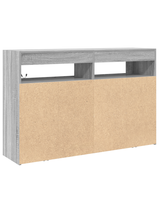 Kredenc šedý sonoma laminát 116 x 30 x 75 cm kredenc