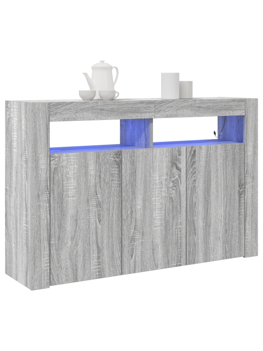 Kredenc šedý sonoma laminát 116 x 30 x 75 cm kredenc
