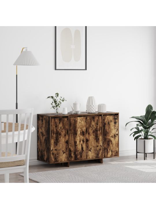 Kouřená dubová skříň kouřený dub kompozitní dřevo 120 x 41 x 75 cm