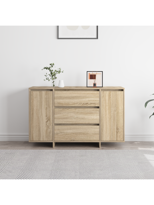 Komoda sonoma dub 120x41x75 cm zpracované dřevo