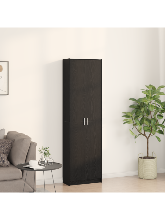 Skříň černý dub 55x25x189 cm inženýrské dřevo