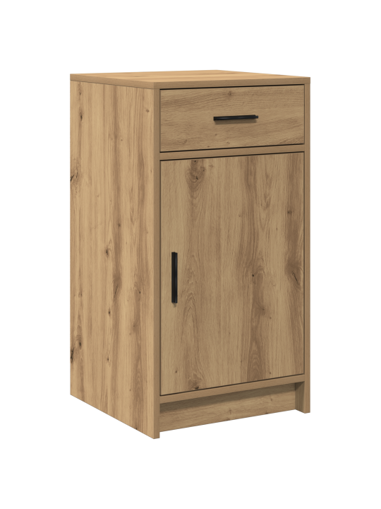 2dílná souprava toaletního stolku s led světlem artisan oak z umělého dřeva