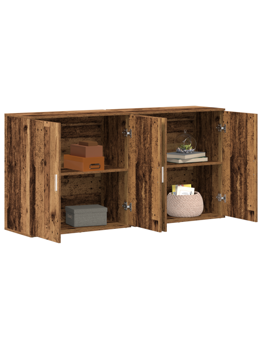 Skříně 2 ks staré dřevo 79x38x80 cm kompozitní dřevo