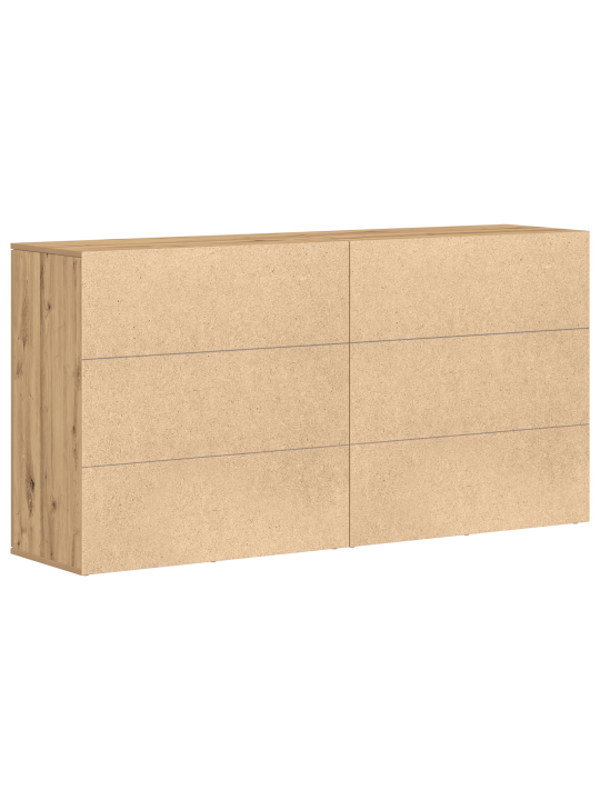 Boční skříňky 2 ks artisan dub 79x38x80 cm kompozitní dřevo