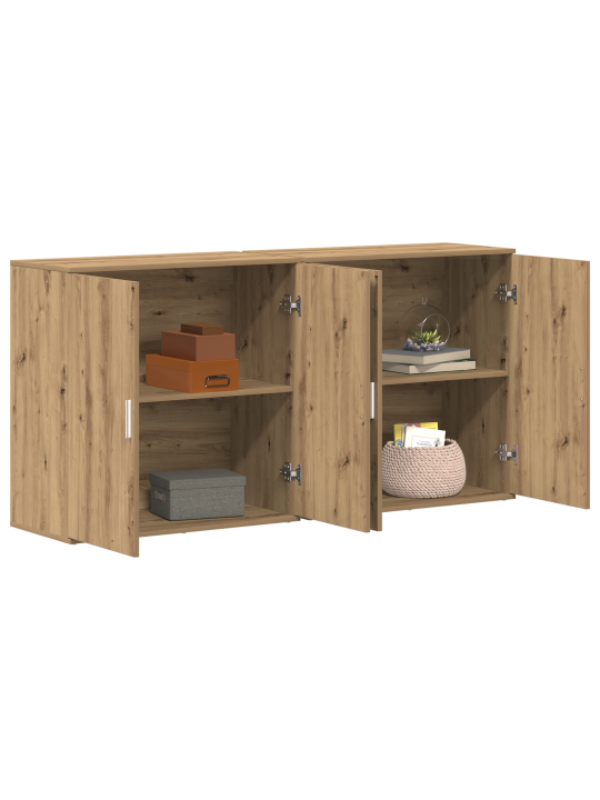 Boční skříňky 2 ks artisan dub 79x38x80 cm kompozitní dřevo