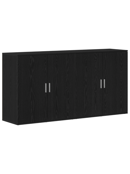 Skříňky 2 ks černý dub 79x38x80 cm kompozitní dřevo