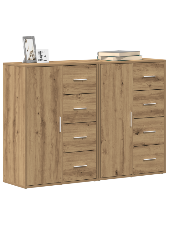 Boční skříňky 2 ks artisan dub 60x31x84 cm kompozitní dřevo