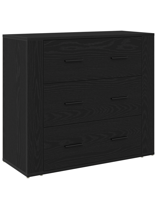 Highboard černý dub 80x33x150 cm kompozitní dřevo