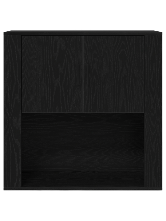 Highboard černý dub 80x33x150 cm kompozitní dřevo