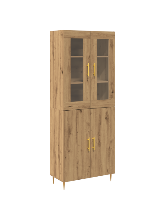 Vitrína artisan oak 69.5x34x180 cm inženýrské dřevo