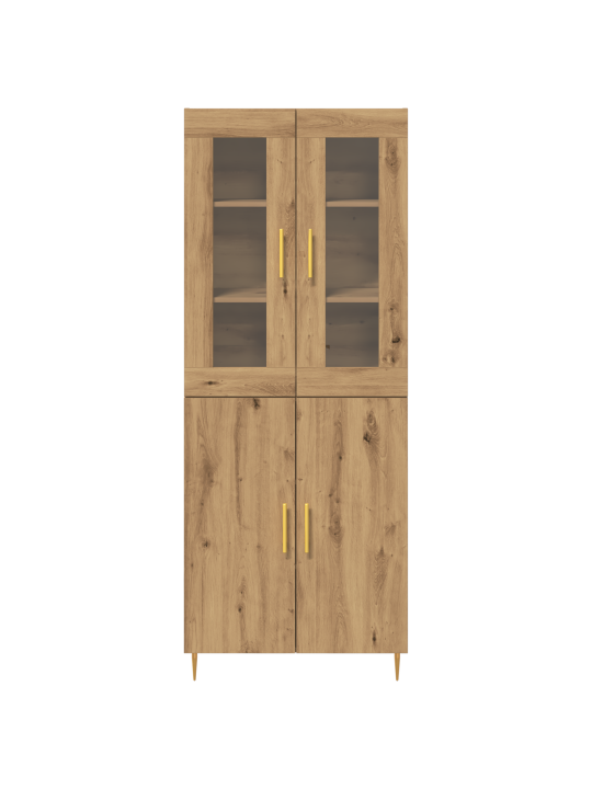 Vitrína artisan oak 69.5x34x180 cm inženýrské dřevo