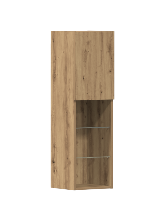 Tv skříň s led osvětlením umělecký dub 40,5x30x102 cm