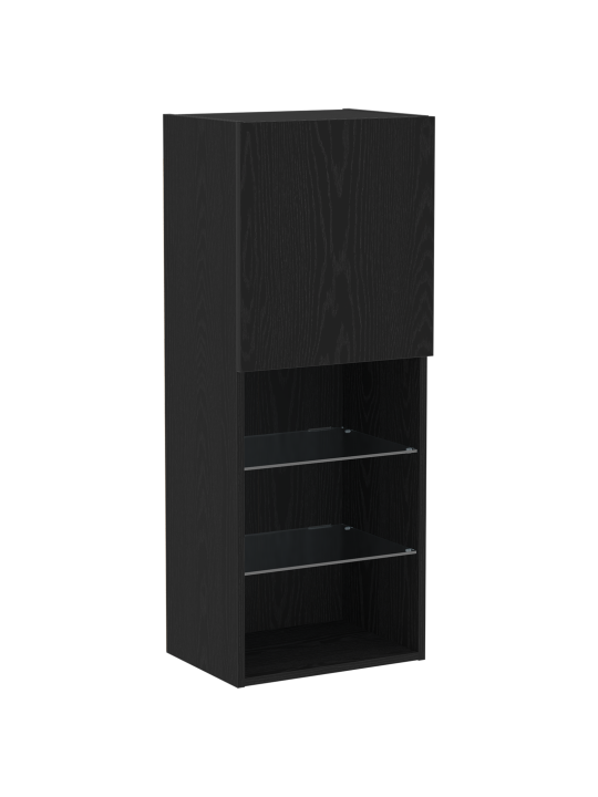 Led tv skříň černý dub 30.5x30x102 cm umělá dřeva