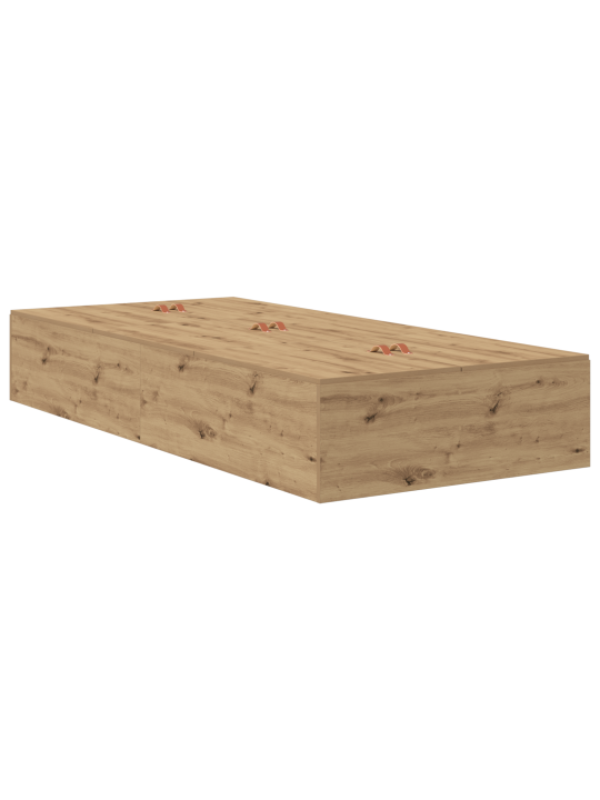 Rám postele s úložným prostorem artisan oak 80x200 cm