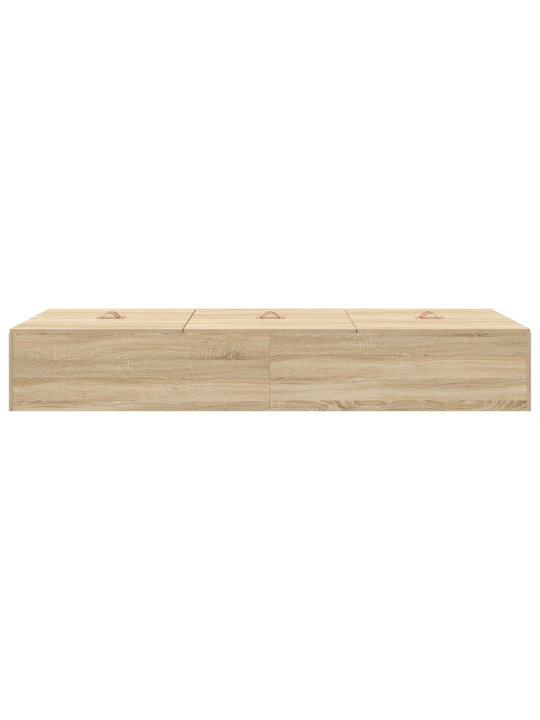 Rám postele s úložným prostorem sonoma oak 100x200 cm